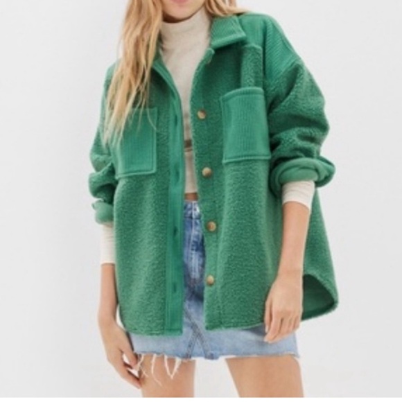 Oversized green American Eagle button up - Picture 2 of 3